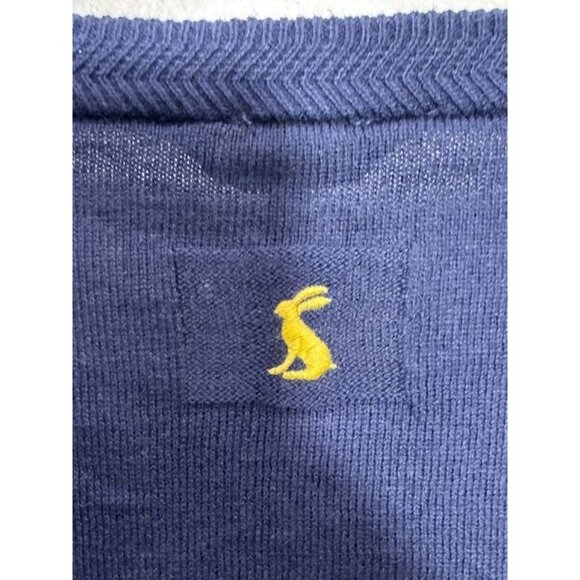 NWT Joules Womens Size 14 Navy Cotton Duck Umbrella Cardigan With Yellow Trim - Picture 8 of 13